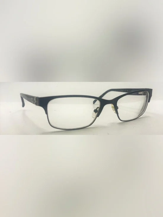 Oleg Cassini OCO357 Black Oval Metal Sunglasses Frames Only