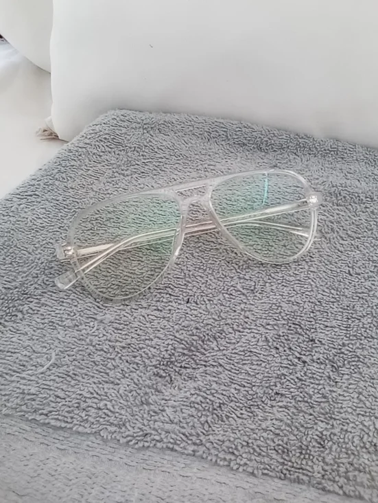Clear Aviator Sunglasses for Women - Transparent Frame And Lenses