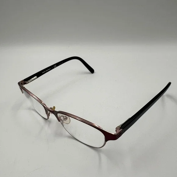 Tory Burch TY1015 346 Burgundy‎ Semi Rimless Eyeglasses Frames 51-16-135 Logo