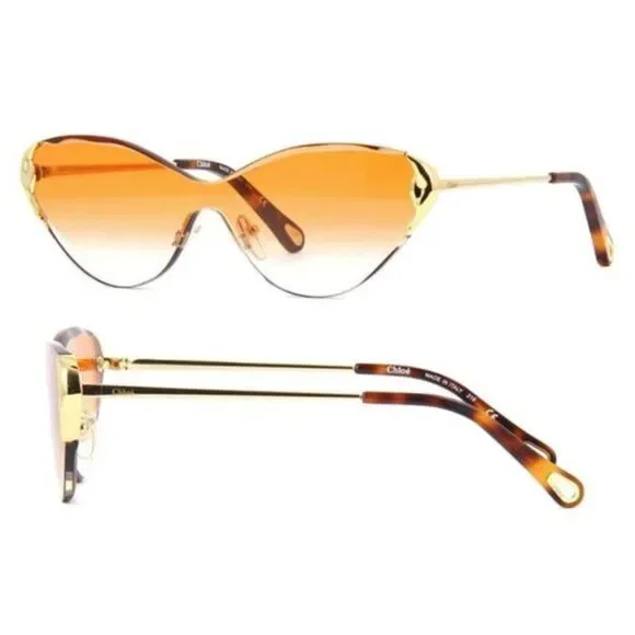 Chloe ́‎ Curtis Cat Eye Shield Sunglasses