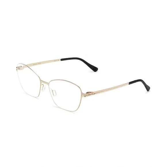 NWT Etnia Barcelona MINERVA Gold Round 54mm Eyeglasses