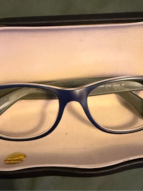 Ray-Ban Women's Blue and Gray Rimmed Eyeglasses