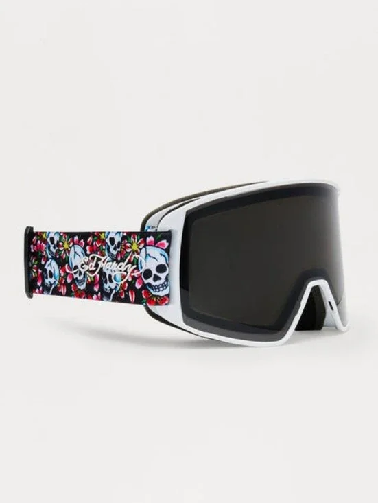 🆕️ Ed Hardy Ski Head Snowboard Ski Goggles - Black/White