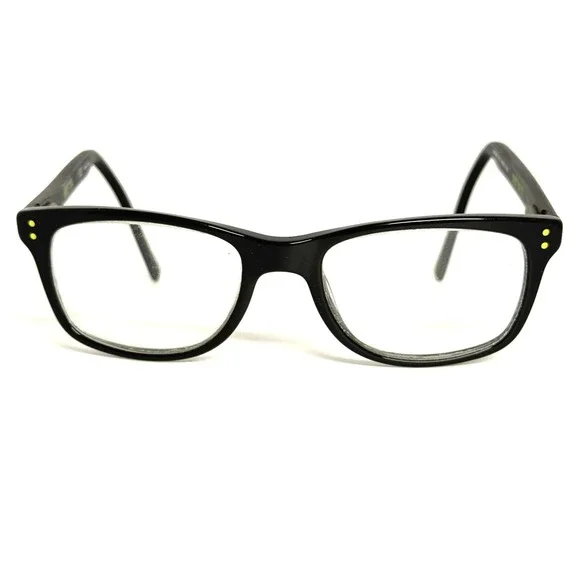 Nike 5538 010 Black Eyeglasses Frames 49-17-135 Just Do‎ It Logo Rectangle Kids