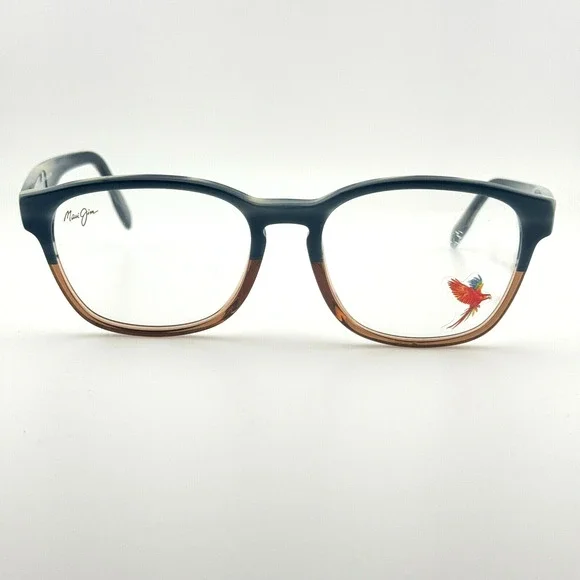 Maui Jim Eyeglasses MJO2125-27D Black Brown Square Frames 51[]17 143 mm H12323‎