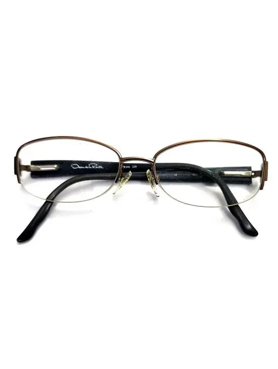 Oscar De La Renta ODLR346 229 Gold Half Rim Eyeglasses 52-17 135