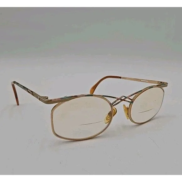 Cazal Vintage Eye Glasses Frames Only Model 266 480 Gold Colored Rare‎