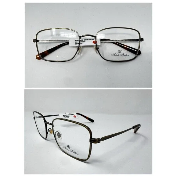 Brooks Brothers BB1102 Bronze Brown Eyeglass Frames New Old Stock 56-20-145