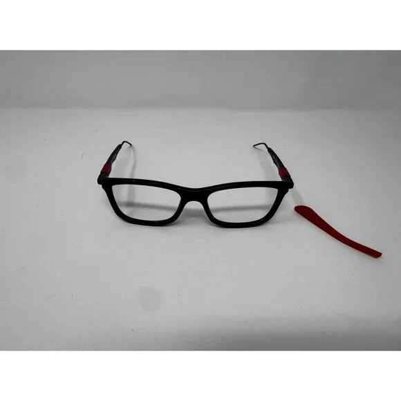 Ray-Ban RB1549 3941 Matte Black Red Eyeglass Frames 48-16-125 READ