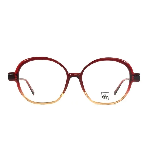 J.F. Rey Eyeglasses Frames JF1529 3960 Red Gradient Round Full Rim 54-16-143