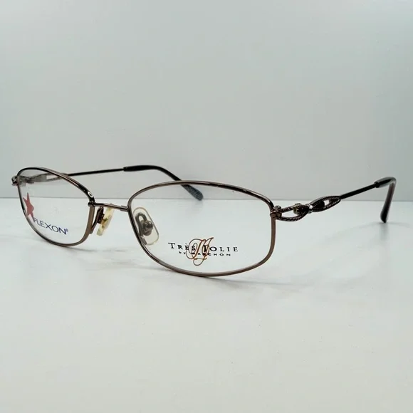 TRES‎ JOLIE MARCHON EYEGLASSES  414F NUTMEG FLEXON TRES JOLIE GLASSES 52•18•135