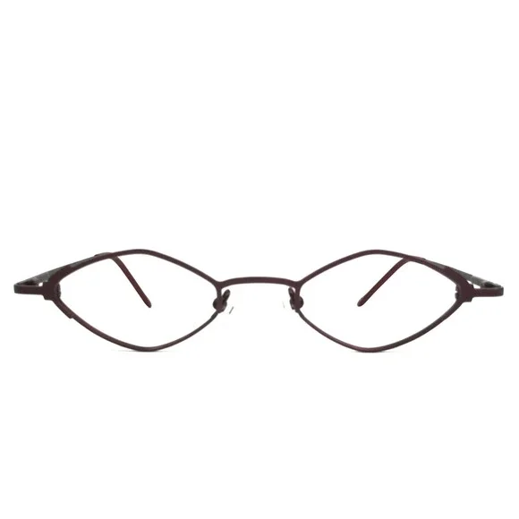 ogi Eyeglasses Frames 2068 COL. 59 Burgundy Red Geometric Wire Rim 43-21-140
