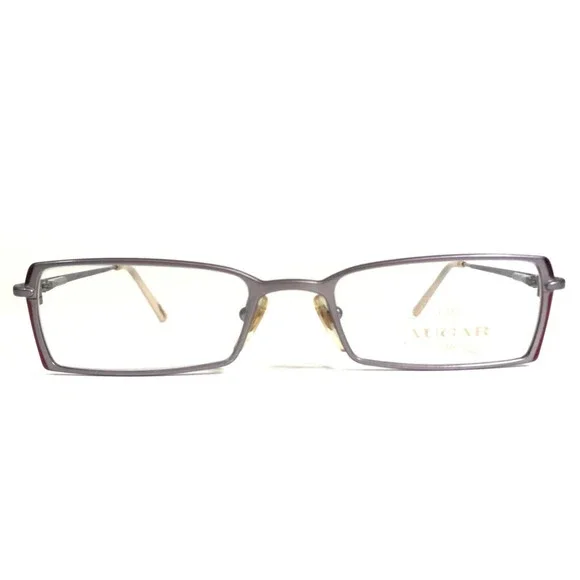 Augar Eyeglasses Frames FP112 BLANC Shiny Purple 22KT GP Gold Plated 49-18-130