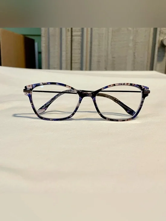 BCBG Generation Talented - Blue Speckled~Cat Eye - Eyeglass Frames -50-15-130 CV