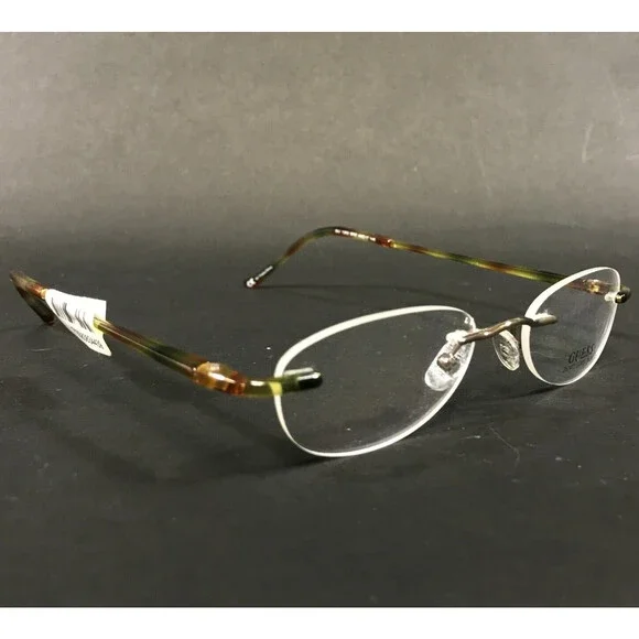 Guess Eyeglasses Frames GU1262 BRZ Brown Tortoise Round Rimless 48-17-145