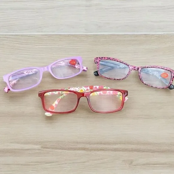 NWOT New Set of Three (3) Women's Glasses/Readers/Cheaters +2.50