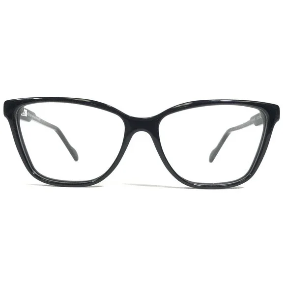 Binoche Eyeglasses Frames Bi-zem 66 C01 Black Square Cat Eye Full Rim 52-15-140