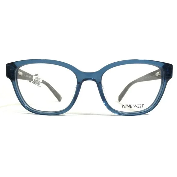 Nine West Eyeglasses Frames NW5113 424 Grey Clear Blue 50-17-135