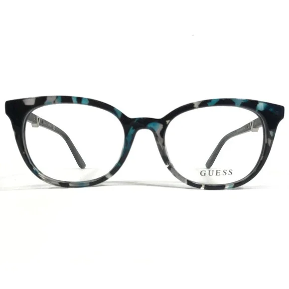 Guess Eyeglasses Frames GU2732 089 Black Blue Tortoise Round Full Rim 51-18-140