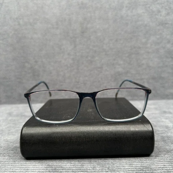 Silhouette SPX Y2K 2934 Blue Purple Gradient Rectangular Eyeglass Frames 56-16