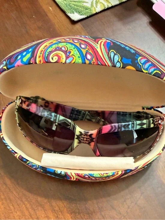 Montana West Multicolor Jeweled Western Sunglasses with Yellow Crystal Concho