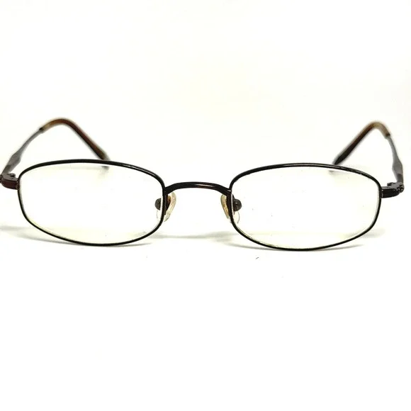 Modo Saki 650 Eyeglasses Frames Brown Oval‎ Full Rim Metal 46-21-140 Eyewear