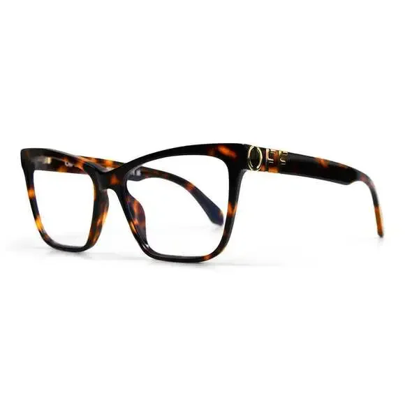 NWT Off-White Style 67 Havana Square 55mm Eyeglasses
