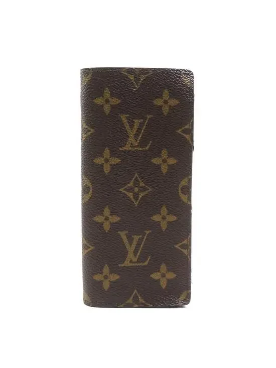 Auth Louis Vuitton Glasses Case Brown #297681L91B