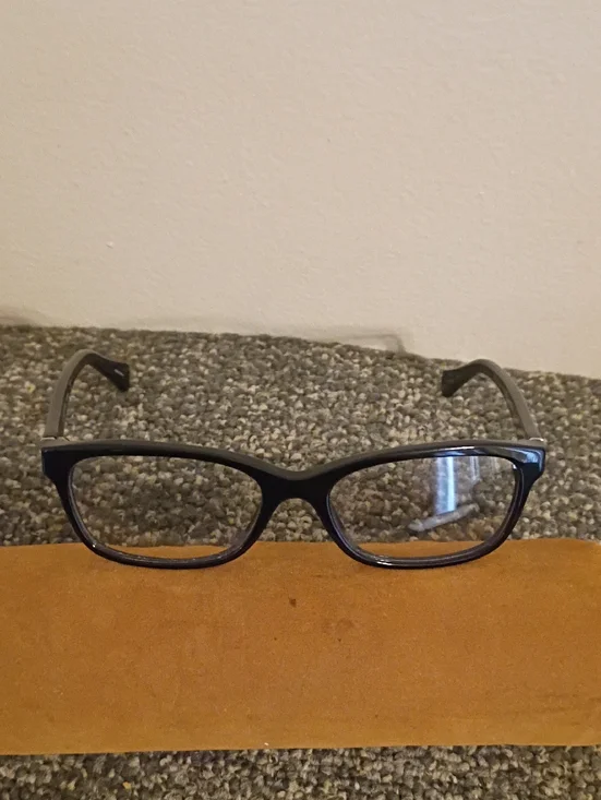 Coach Fanny Classic Black Women's Rectangular Eyeglasses
