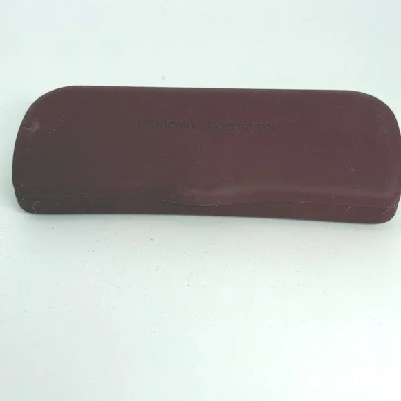 Prodesign Denmark Eyewear Architects Burgundy Hard Clam Shell Eyeglass Case‎ 2