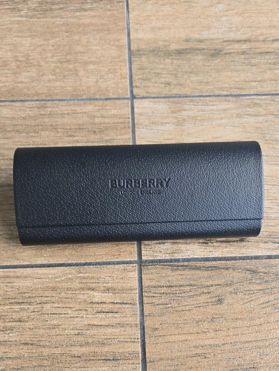 Burberry Black Pebble-Textured Eyewear Case