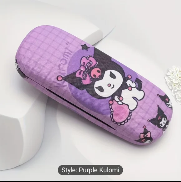 Purple Hard Shell Eyeglasses Case