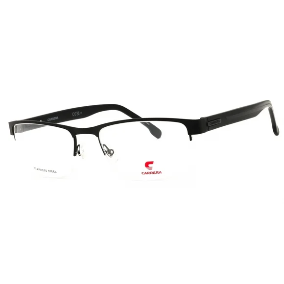 NWT Carrera CARRERA 8888-0003 00 Black Rectangle 55mm Eyeglasses