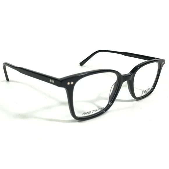 Iconik Eyeglasses Frames SIRREL C1 Black Square Full Rim Horn Rim 52-19-145