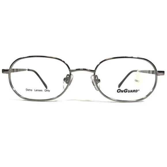 OnGuard Safety Eyeglasses Frames OG-085 Silver Round Full Rim Z87-2+ 52-19-135