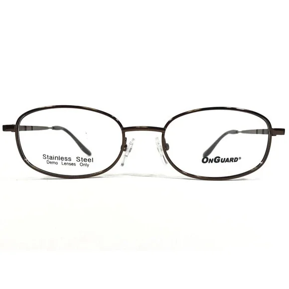 OnGuard Safety Eyeglasses Frames OG-113 Brown Round Full Rim Z87-2+ 51-18-135