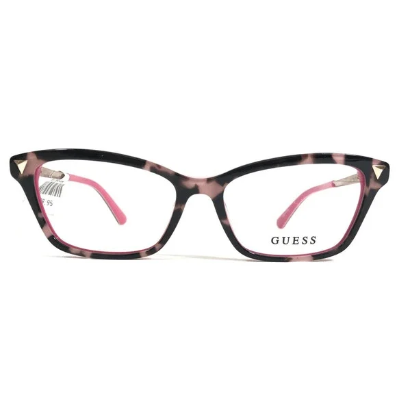 Guess Eyeglasses Frames GU2797 074 Black Pink Gold Cat Eye Full Rim 52-15-140