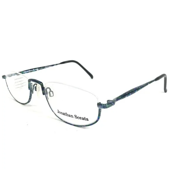 Vintage Jonathan Sceats Eyeglasses Frames 975 J51 GREEN Prince Nez 52-20-140