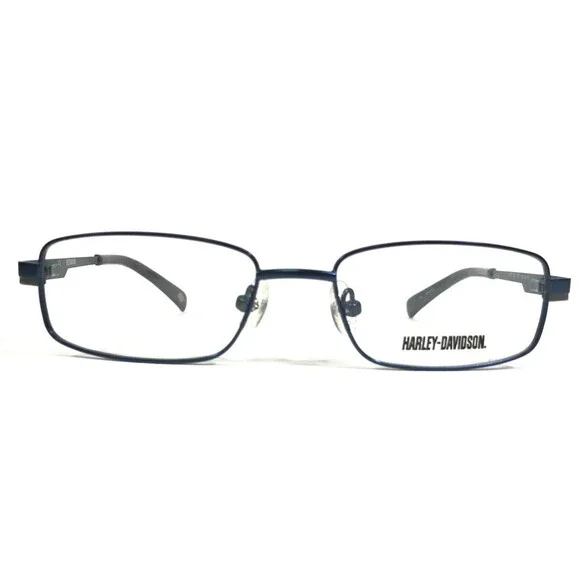 Harley Davidson Eyeglasses Frames Kids HDT 120 NV Blue Rectangular 48-16-130