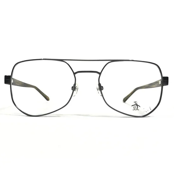 Penguin Eyeglasses Frames THE SINCLAIR GM Grey Brown Square Full Rim 52-19-145