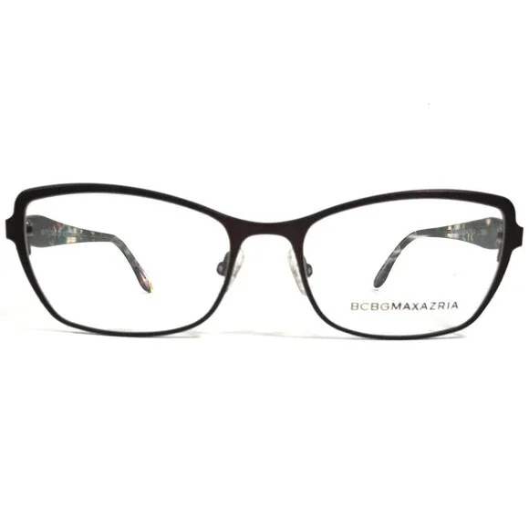 BCBGMAXAZRIA Eyeglasses Frames MICAELA COFFEE Brown Cat Eye Full Rim 52-17-130
