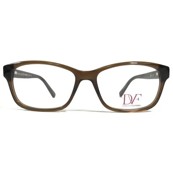 Diane von Furstenberg Eyeglasses Frames DVF5054 201 Brown Cat Eye 50-15-135