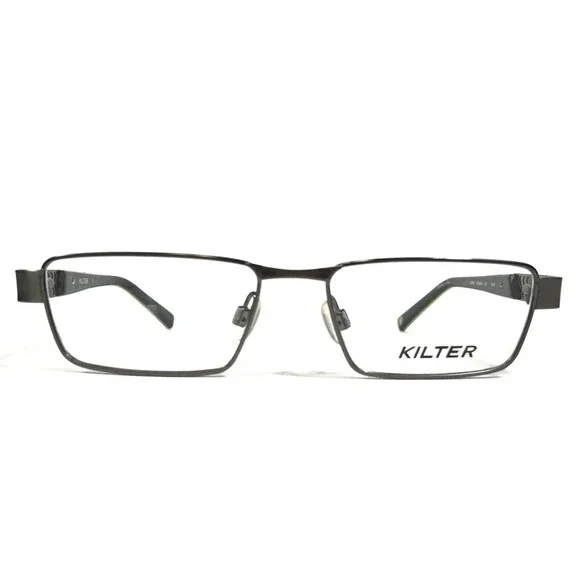 Kilter Eyeglasses Frames K4005 033 GUN Grey Rectangular Full Rim 48-15-130