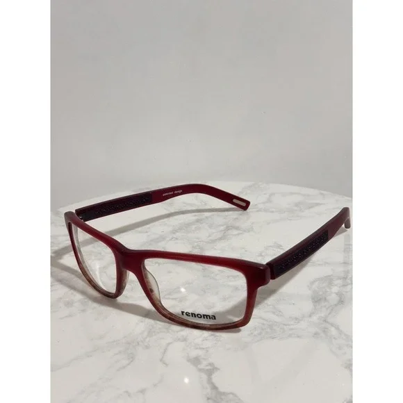 Renoma R1052 Eyeglass Frames‎ Red Gradient 54-19-138 Patented Design