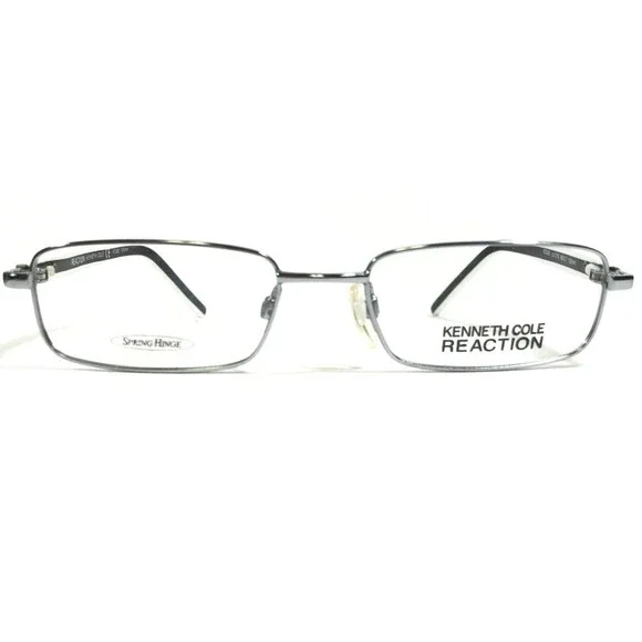 Kenneth Cole Eyeglasses Frames KC682 col.010 Black White Silver 49-17-135