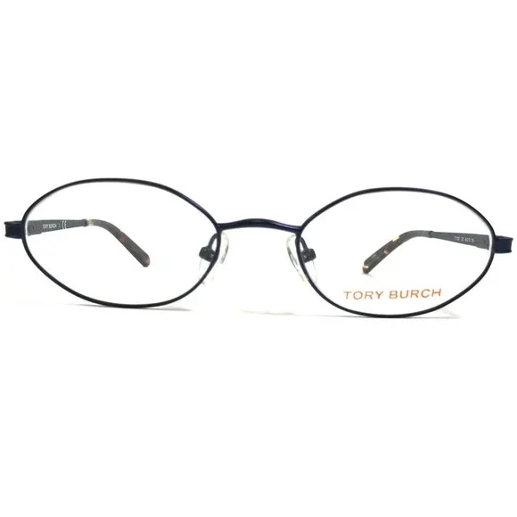Tory Burch Eyeglasses Frames TY 1025 122 Blue Round Full Wire Rim 49-19-135