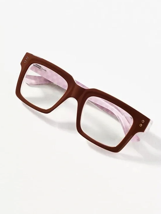 New Anthropologie‎ Red Check Peepers Blue Light Filtering Readers +3.00