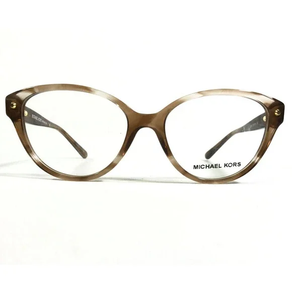 Michael Kors Eyeglasses Frames MK4042 3235 Kia Brown Round Full Rim 51-16-135