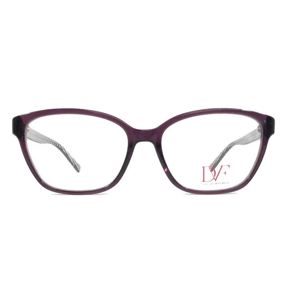 Diane Von Furstenberg Eyeglasses Frames DVF5064 513 Purple Cat Eye 52-16-130
