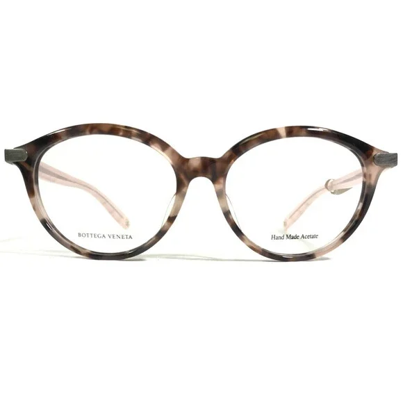 Bottega Veneta Eyeglasses Frames BV6014J HM5 Pink Tortoise Round 52-16-145